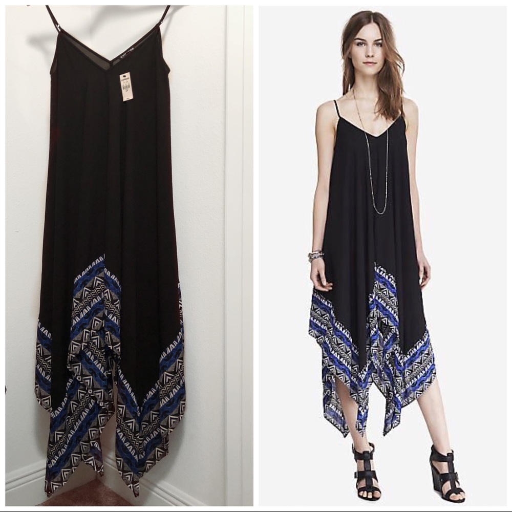 Express Trapeze Handkerchief Dress